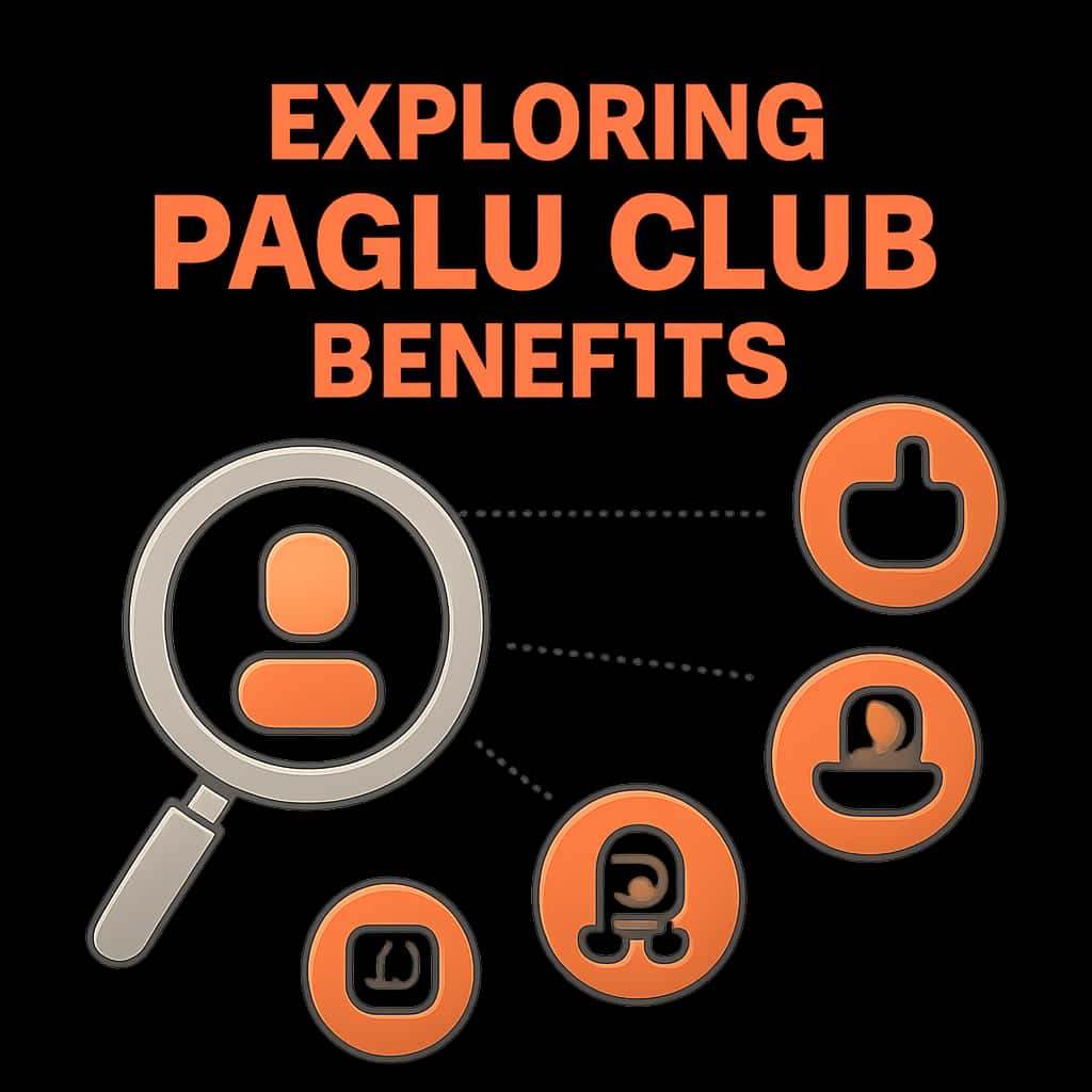 An educational diagram showcasing Paglu Club's features.