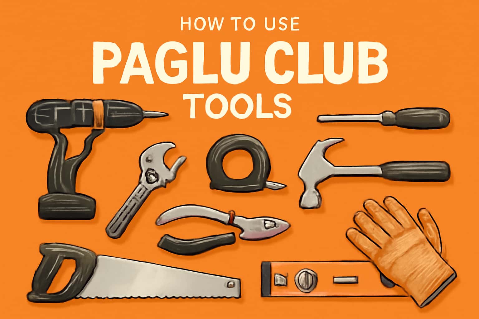 Informational visual representation of Paglu Club Tools in a high-tech setting.