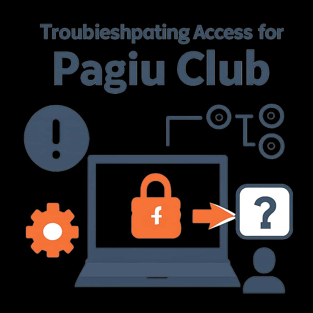 An educational diagram illustrating troubleshooting steps for Paglu Club access.